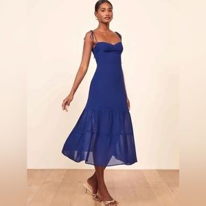 NWT Reformation Emmie Dress- Royal-Size 8